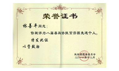 盡心盡力謀發(fā)展 盡職盡責(zé)為和諧--記縣政協(xié)常委、虹潤(rùn)公司董事長(zhǎng)林善平